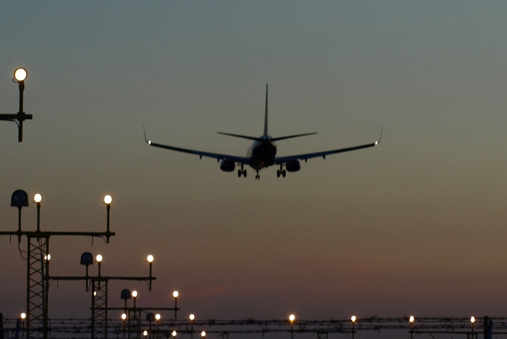 Plane landing